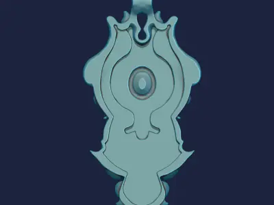 The Lunaris Ascendant Pendant 3D print model