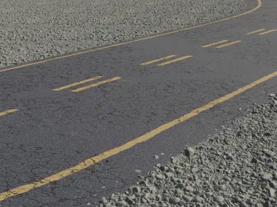 8K Asphalt Road Street texture bundle with different lines Texture