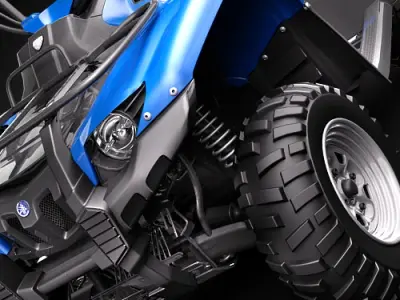Yamaha Grizzly 700FI 2009 3D model