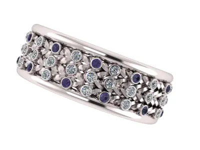 LUXURY VINTAGE RING 3D PRINTABLE MODEL 3D print model