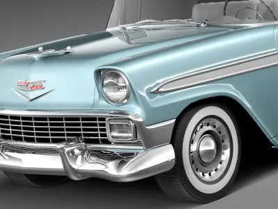 Chevrolet Bel Air Convertible 1956 3D model