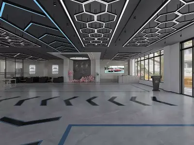 Car Dealership Office 3D model