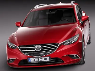 Mazda 6 Wagon 2015 3D model