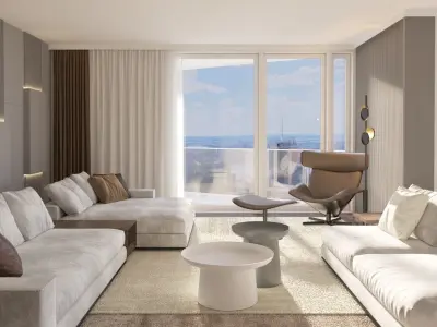 Luxury Modern apartment incl living kitchen bathroom bedroom 3D model