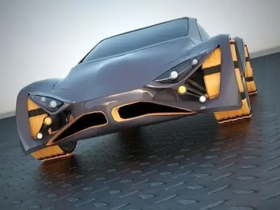E futurOn concept car 3D model