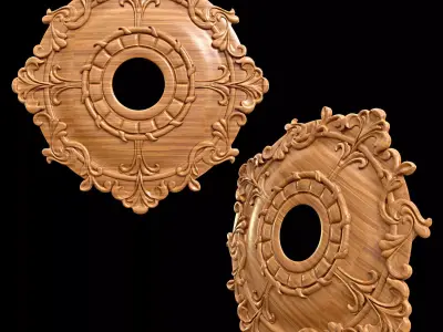 Ceiling Medallion 04 3D model