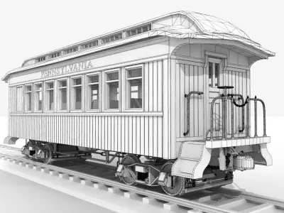 PRR Passenger Car  3D model