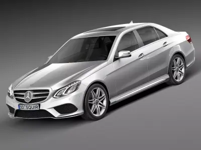 Mercedes-Benz E-Class AMG Sedan 2015 3D model