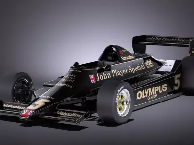 Lotus 79 grand prix 1978 VRAY 3D model