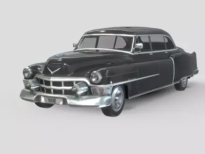 Cadillac 75 Sedan 1953 Free low-poly 3D model