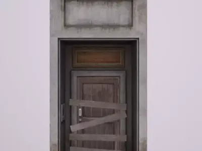 Shopfront Brooklyn Double Alcove Low-poly 3D model