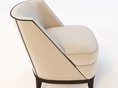 Bolier Modern Luxury Lounge Chair 92005 3D model