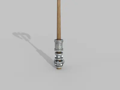 Sci-fi Battle Axe 3D model