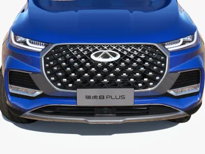 Chery Tiggo 8 Plus 2023 with interior 3D model