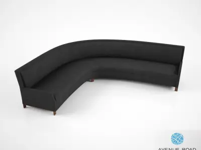 Avenue Road Perry Street Boomerang Sofa 3D model