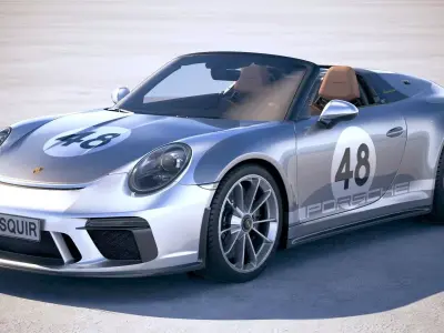 Porsche 911 Speedster 2019 Heritage 3D model