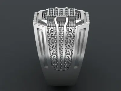 men  ring 023 3D print model