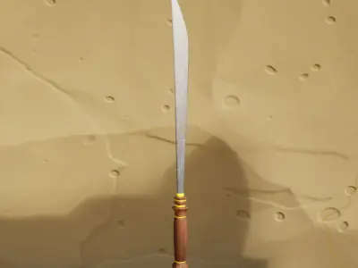 sword - thai boran-subdivistion 3D model