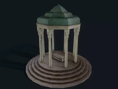 HafezTomb gazebo Free low-poly 3D model