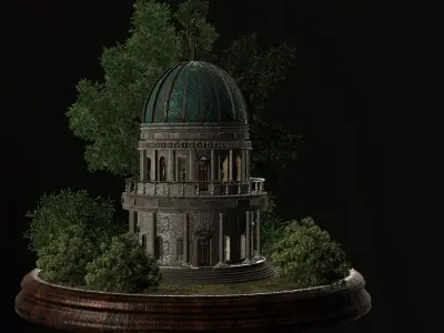 Fantasy Cathedral 3D model
