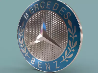 Mercedes Benz Logo 3D model