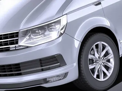 Volkswagen Transporter Multivan T6 2016 VRAY 3D model