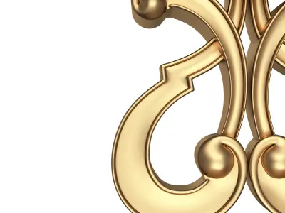 Luxury Console Table 01 Low-poly 3D model