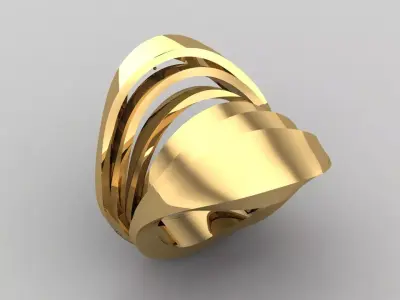 Women Ring Plain Ring Ready STL 3DM Models Womens Rings 3D print model 32