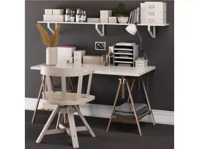 IKEA Office Workplace-1 3D model