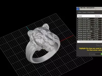 ring woman  3D print model 166