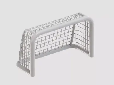 Football Goal post Low-poly 3D model