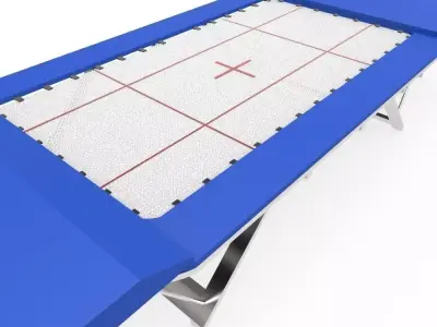 Trampoline Gymnastics Low-poly 3D model