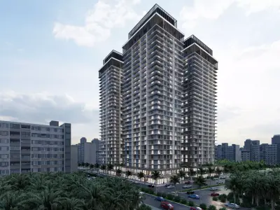  skyscraper and shopping mall 3D model