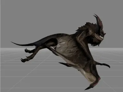 bats v1 Low-poly 3D model