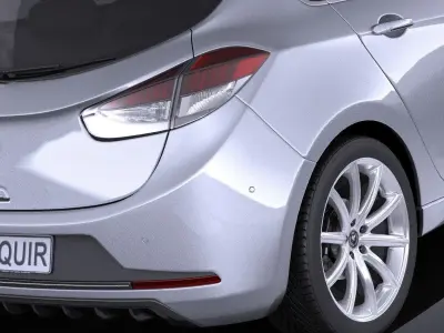 Generic Hatchback v3 2016 VRAY 3D model