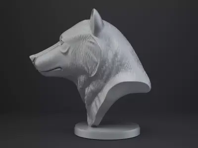 Bear Bust - Animal Figurine 3D print model