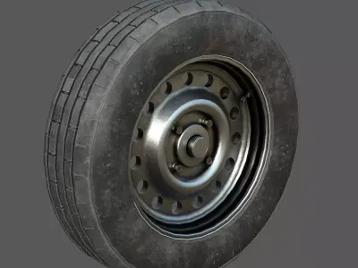 Car Wheel Low-poly 3D model by sanchiesp from CGTrader