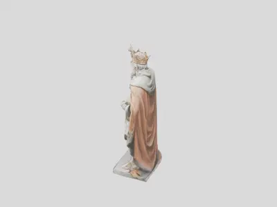 Fantasy Medieval King Low-poly 3D model