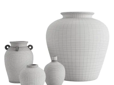 Seehorn Handcrafted Vases 3D model