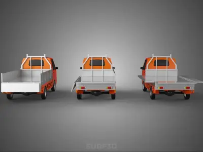 ALL MODE DROP SIDE BED BODY GATE DOOR PICKUP TRUCK WIDE DECK CAR 3D model