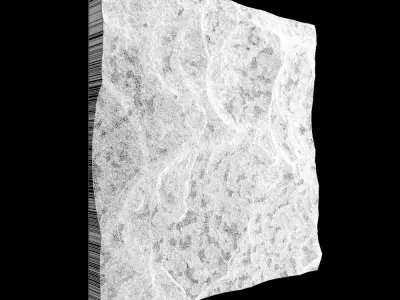 157-RockPanel piece of rock 3D model