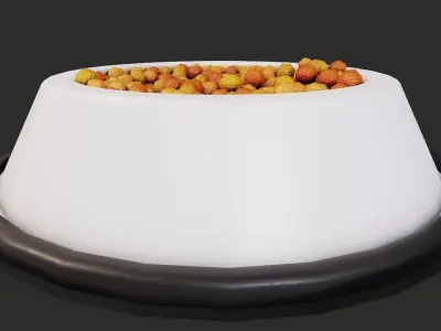 Dog Dish Low-poly 3D model