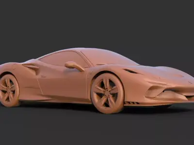 Ferrari F8 Tributo 3D print model