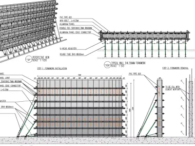 Aluminum Wall Formwork 3D print model