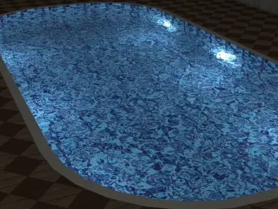 Pool Decoration Model Low-poly 3D model