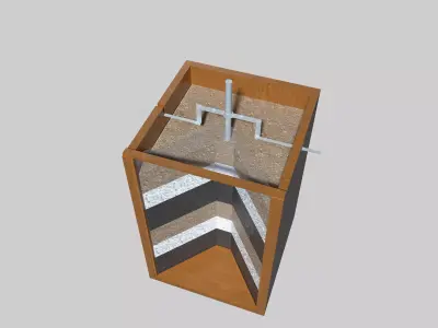 Pipe Earth Electrode Low-poly 3D model