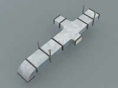 laos HVAC Air Duct 3D model