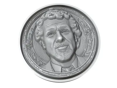 Mohamed Salah Footballer Medallion 3D print model