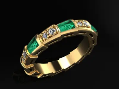 Bvlgari Ring 3D print model