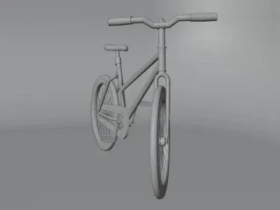 Gameready Low-poly Bike Free low-poly 3D model